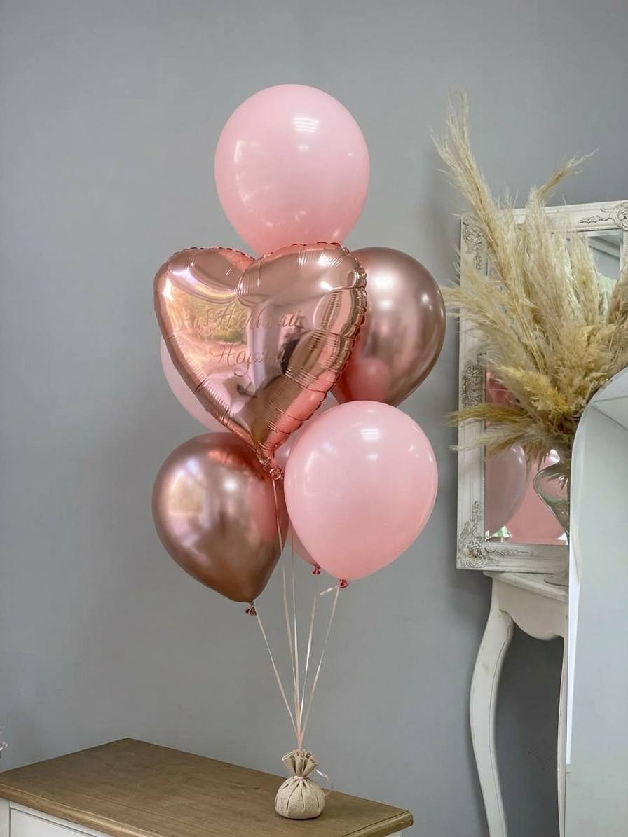 Фонтан шаров «Нежное сердце»